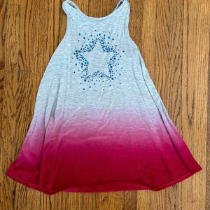 Red White and Blue Tank Dress/Tunic Size 4T
